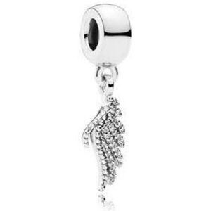 Pandora angel wing necklace with box.